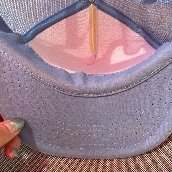 Vtg Russ All Star Dad Hat Cap Blue Trucker Mesh Back Snapback Father's Day - Picture 7 of 8